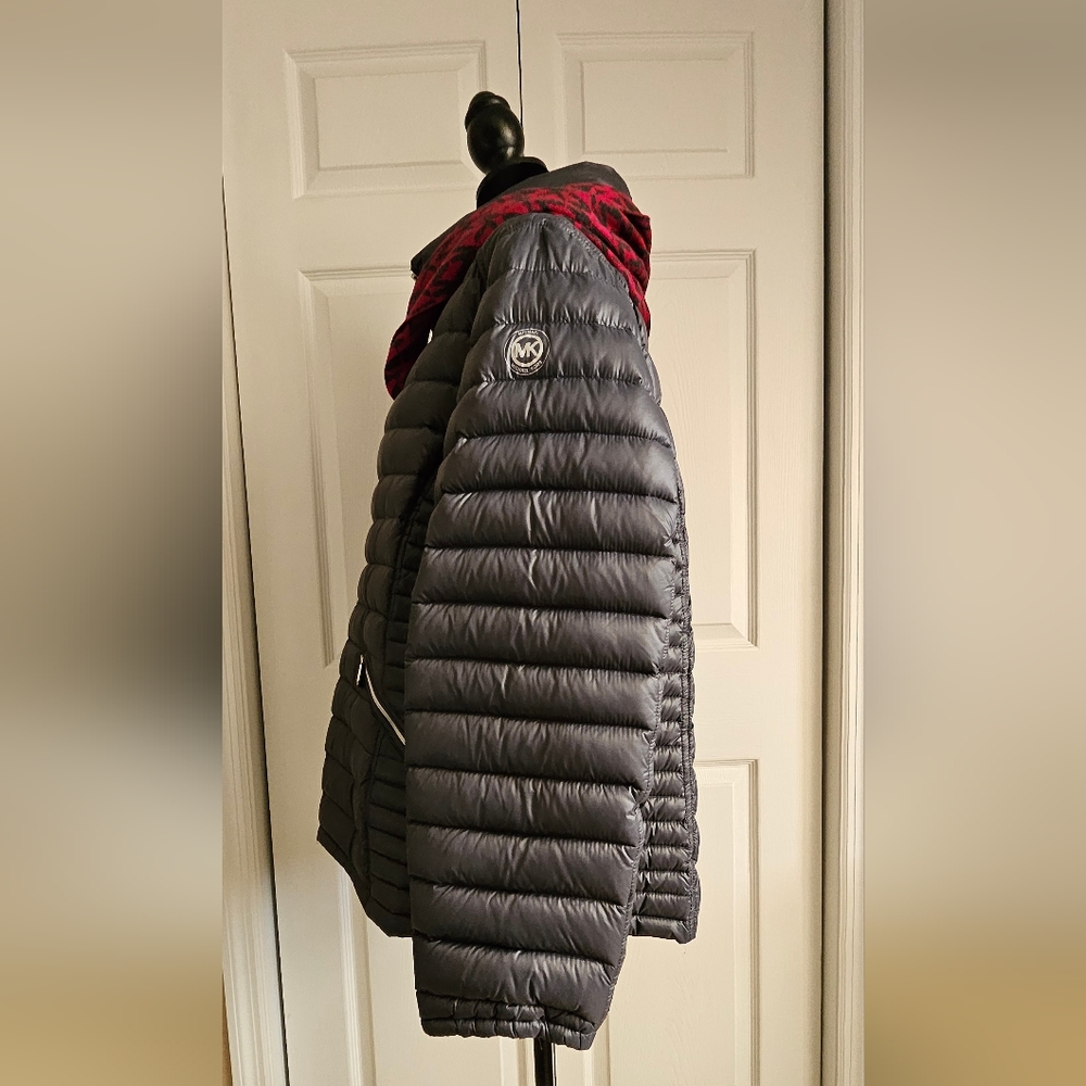Bundled Mk Down Jacket And Nwot Infinity Scarf - image 1